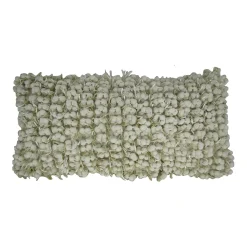 SAATVIK Handwoven Feather Fill Oblong Throw Pillow