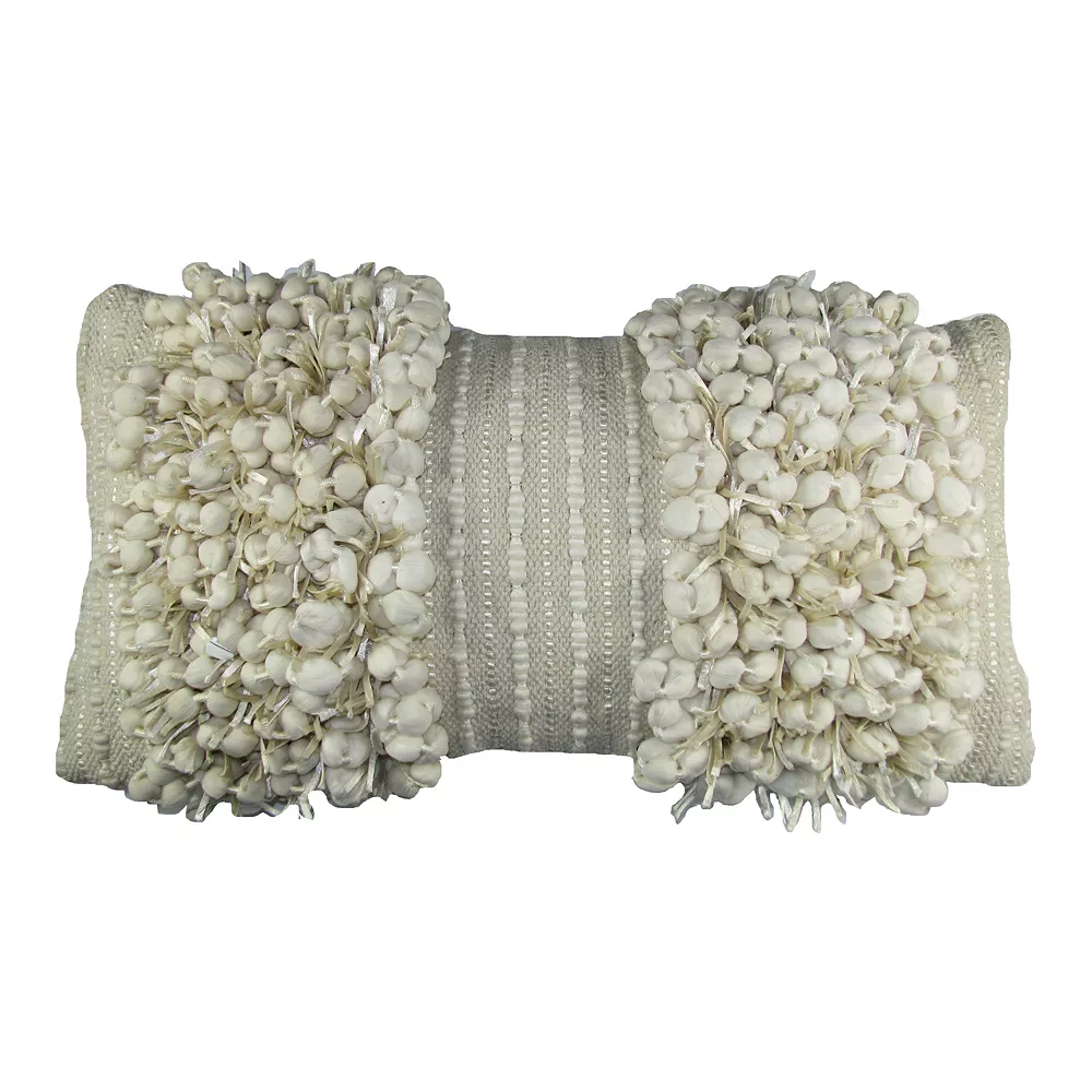 SAATVIK Handwoven Feather Fill Oblong Throw Pillow 3 SAATVIK Handwoven Feather Fill Oblong Throw Pillow