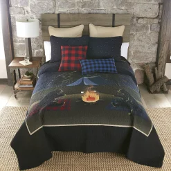 Donna Sharp Blue Bear Campfire Throw Pillow 7 Donna Sharp Blue Bear Campfire Throw Pillow -Safavieh Store 4668470 ALT2