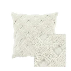 Lush Décor Lush Decor Tufted Diagonal Throw Pillow Cover -Safavieh Store 4671336 ALT5