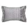 Five Queens Court Lafayette Silver Boudoir Decorative Throw Pillow