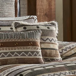 Five Queens Court Tatum Linen 18" Square Decorative Throw Pillow -Safavieh Store 4790259 ALT