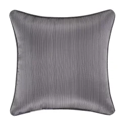 Five Queens Court Houston Charcoal 18" Square Decorative Throw Pillow -Safavieh Store 4790295 ALT