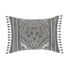 Five Queens Court Silverstone Silver Boudoir Decorative Throw Pillow