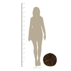 Stratton Home Decor Round Tufted Velvet Throw Pillow -Safavieh Store 4839125 ALT99