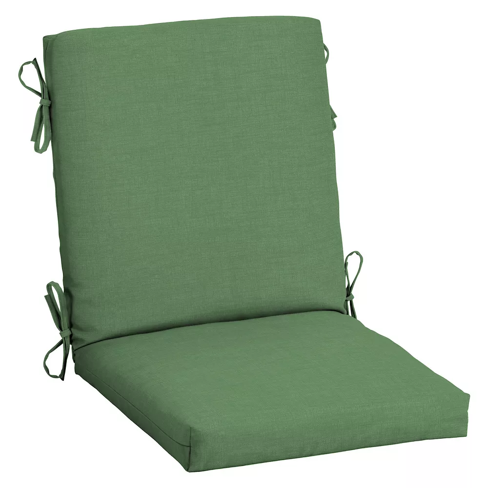 Arden Selections Leala Texture Outdoor Mid Back Dining Chair Cushion 3 Arden Selections Leala Texture Outdoor Mid Back Dining Chair Cushion