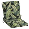 Arden Selections Outdoor Mid Back Dining Chair Cushion -Safavieh Store 4895739 Onyx