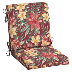Arden Selections Aurora Stripe Outdoor Mid Back Dining Chair Cushion