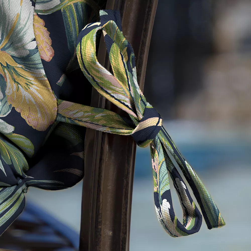 Arden Selections Elea Tropical Outdoor High Back Dining Chair Cushion 6 Arden Selections Elea Tropical Outdoor High Back Dining Chair Cushion - Image 4