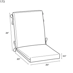 Arden Selections Elea Tropical Outdoor High Back Dining Chair Cushion 11 Arden Selections Elea Tropical Outdoor High Back Dining Chair Cushion -Safavieh Store 4895758 ALT99