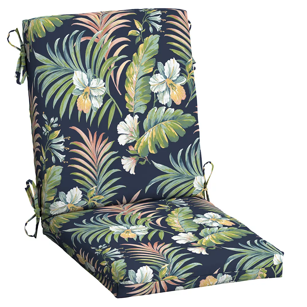 Arden Selections Elea Tropical Outdoor High Back Dining Chair Cushion 3 Arden Selections Elea Tropical Outdoor High Back Dining Chair Cushion