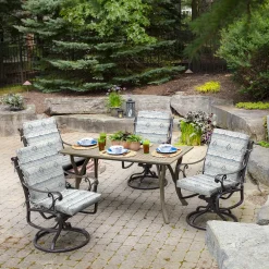 Arden Selections Outdoor High Back Dining Chair Cushion -Safavieh Store 4895767 ALT3