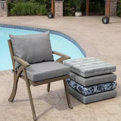 Arden Selections Paloma Valencia Woven Outdoor Dining Chair Cushion Set -Safavieh Store 4895832 ALT4