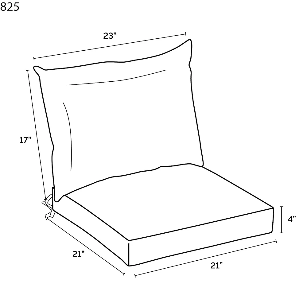 Arden Selections Leala Texture Outdoor Dining Chair Cushion Set 6 Arden Selections Leala Texture Outdoor Dining Chair Cushion Set - Image 4