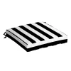 Arden Selections Cabana Stripe Outdoor Seat Cushion -Safavieh Store 4928517 Black Cabana Stripe