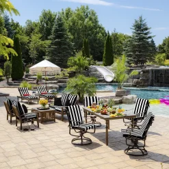 Arden Selections Cabana Stripe Outdoor Square Pillow 11 Arden Selections Cabana Stripe Outdoor Square Pillow -Safavieh Store 4928530 ALT5