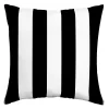 Arden Selections Cabana Stripe Outdoor Square Pillow -Safavieh Store 4928530 Black Cabana Stripe