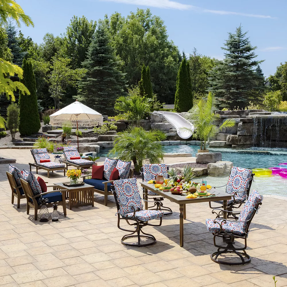 Arden Selections Clark Outdoor Dining Chair Cushion Set 7 Arden Selections Clark Outdoor Dining Chair Cushion Set - Image 5