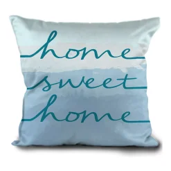 HFI Home Sweet Home Textured Print Throw Pillow