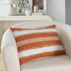 Mina Victory Woven Stripes & Dots Indoor Outdoor Throw Pillow -Safavieh Store 4958827 ALT3