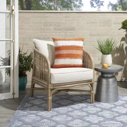 Mina Victory Woven Stripes & Dots Indoor Outdoor Throw Pillow -Safavieh Store 4958827 ALT5