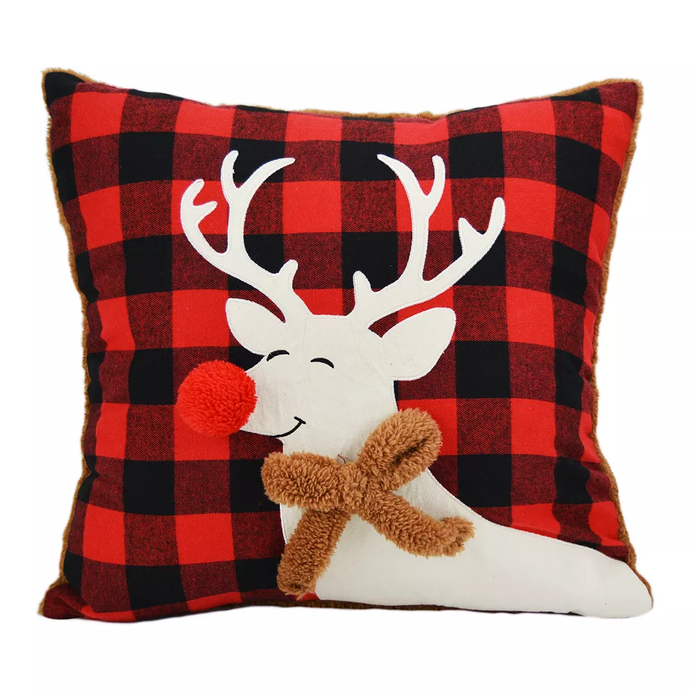 Donna Sharp Christmas Lodge Reindeer Pillow 3 Donna Sharp Christmas Lodge Reindeer Pillow