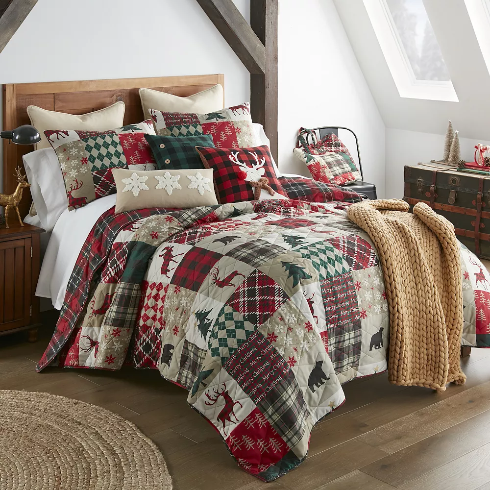 Donna Sharp Christmas Lodge Reindeer Pillow 5 Donna Sharp Christmas Lodge Reindeer Pillow - Image 3