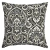Arden Selections Aurora Damask Indoor Outdoor Throw Pillow 2 Arden Selections Aurora Damask Indoor Outdoor Throw Pillow -Safavieh Store 4992930 Black Aurora Damask