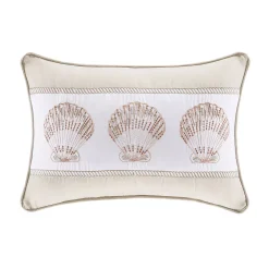 Royal Court Water Front Coral Boudoir Decorative Throw Pillow
