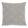 Kathy Ireland Broken Stripes Throw Pillow -Safavieh Store 5026587 Gray