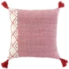 Rizzy Home Luke Down Fill Throw Pillow -Safavieh Store 5041281 Red