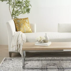 Mina Victory Sofia Foil Print Bird Throw Pillow -Safavieh Store 5046856 ALT2