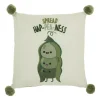Mina Victory Plush Hap-Pea-Ness Throw Pillow