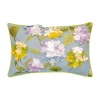 Edie At Home Edie@Home Indoor Outdoor Dimensional Hydrangea Throw Pillow -Safavieh Store 5054335 Sky Multi