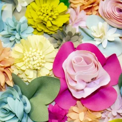 Edie At Home Edie@Home Indoor Outdoor Floral Heart Shaped Dimensional Throw Pillow -Safavieh Store 5054342 ALT5