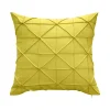 Edie At Home Edie@Home Indoor Outdoor Fishnet Pleat Throw Pillow -Safavieh Store 5054345 Sunshine