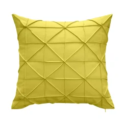 Edie At Home Edie@Home Indoor Outdoor Fishnet Pleat Throw Pillow