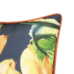 Edie At Home Edie@Home Indoor Outdoor Sunflower Watercolor Reversible Throw Pillow -Safavieh Store 5054353 ALT3