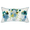 Edie At Home Edie@Home Indoor Outdoor Flower Pots Dimensional Embroidered Throw Pillow -Safavieh Store 5058583