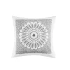 INK+IVY Sofia Embroidered Square Throw Pillow