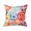 Liora Manne Illusions Flower Garden Indoor Outdoor Throw Pillow -Safavieh Store 5278936 Aqua