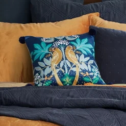 Levtex Home Birch Hill Printed Velvet Birds Decorative Pillow -Safavieh Store 5288566 ALT