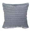 Edie At Home Edie@Home Gatsby Fringe Throw Pillow -Safavieh Store 5316661 Gray