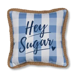 Sonoma Goods For Life® Gingham Hey Sugar Indoor Outdoor Throw Pillow