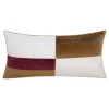Edie At Home Edie@Home Split Stripe Colorblock Lumbar Throw Pillow -Safavieh Store 5534682 Warm Multi