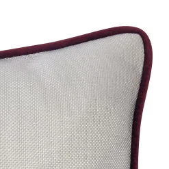 Edie At Home Edie@Home Watercolor Fox Print With Ribbon Embroidery Throw Pillow -Safavieh Store 5534685 ALT2