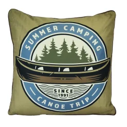 Donna Sharp Mountain Stream Camping Throw Pillow