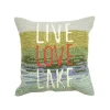 Liora Manne Frontporch Live Love Lake Indoor Outdoor Pillow -Safavieh Store 5626805