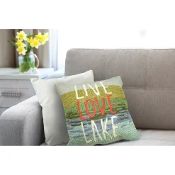 Liora Manne Frontporch Live Love Lake Indoor Outdoor Pillow -Safavieh Store 5626805 ALT