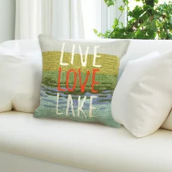 Liora Manne Frontporch Live Love Lake Indoor Outdoor Pillow -Safavieh Store 5626805 ALT4